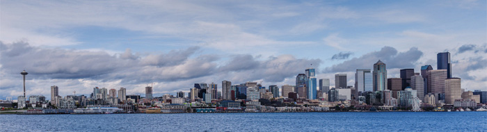 Seattle waterfront panorama