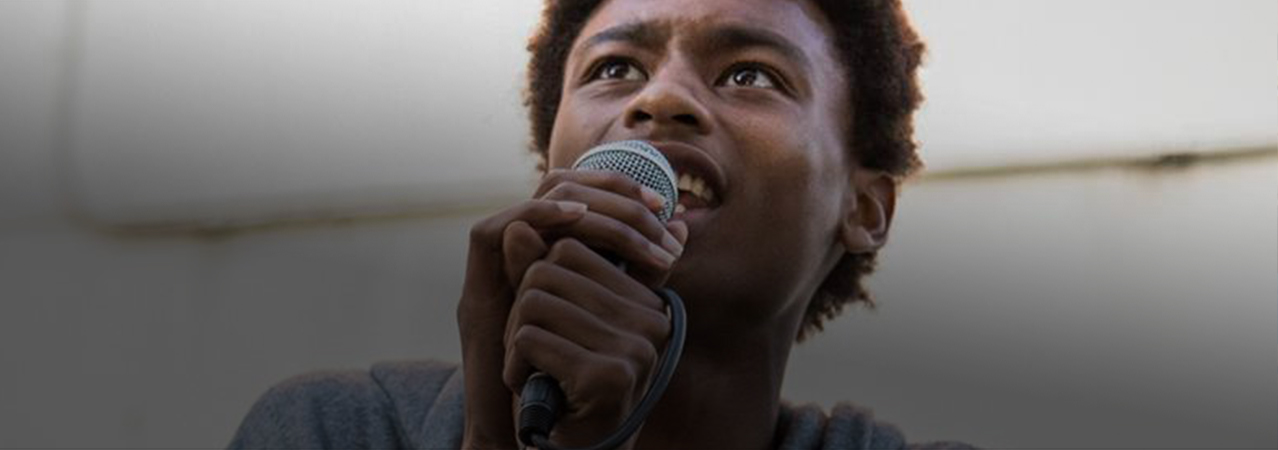 Freshest Roots provides a place for young people to try out their talents at the Langston Hughes Performing Arts Institute Freshest Roots provides a place for young people to try out their talents at the Langston Hughes Performing Arts Institute