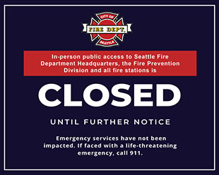 Text to communicate Seattle Fire station and building closures to members of the public