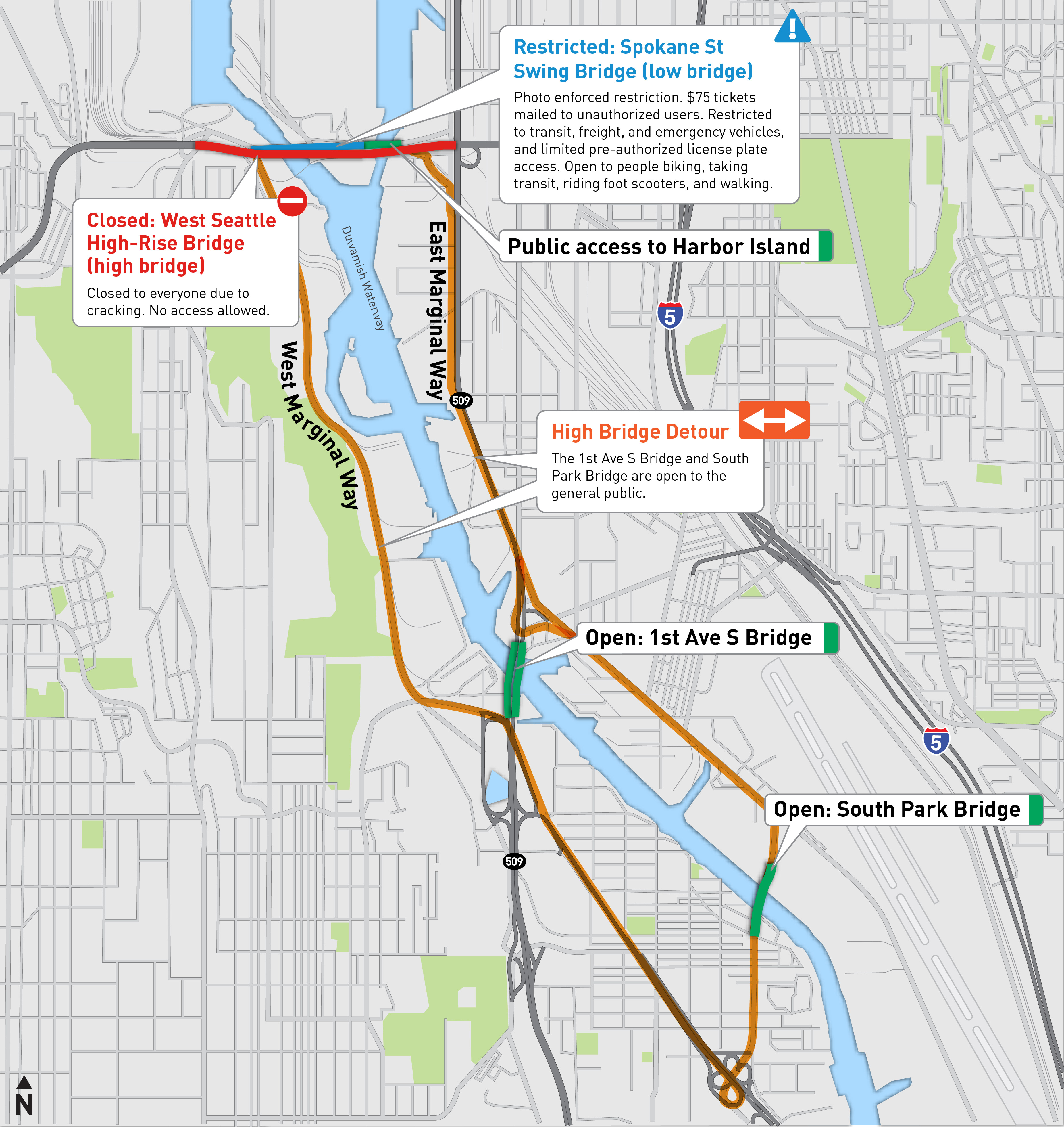 Spokane St Swing Bridge Low Bridge Access - Transportation Seattlegov
