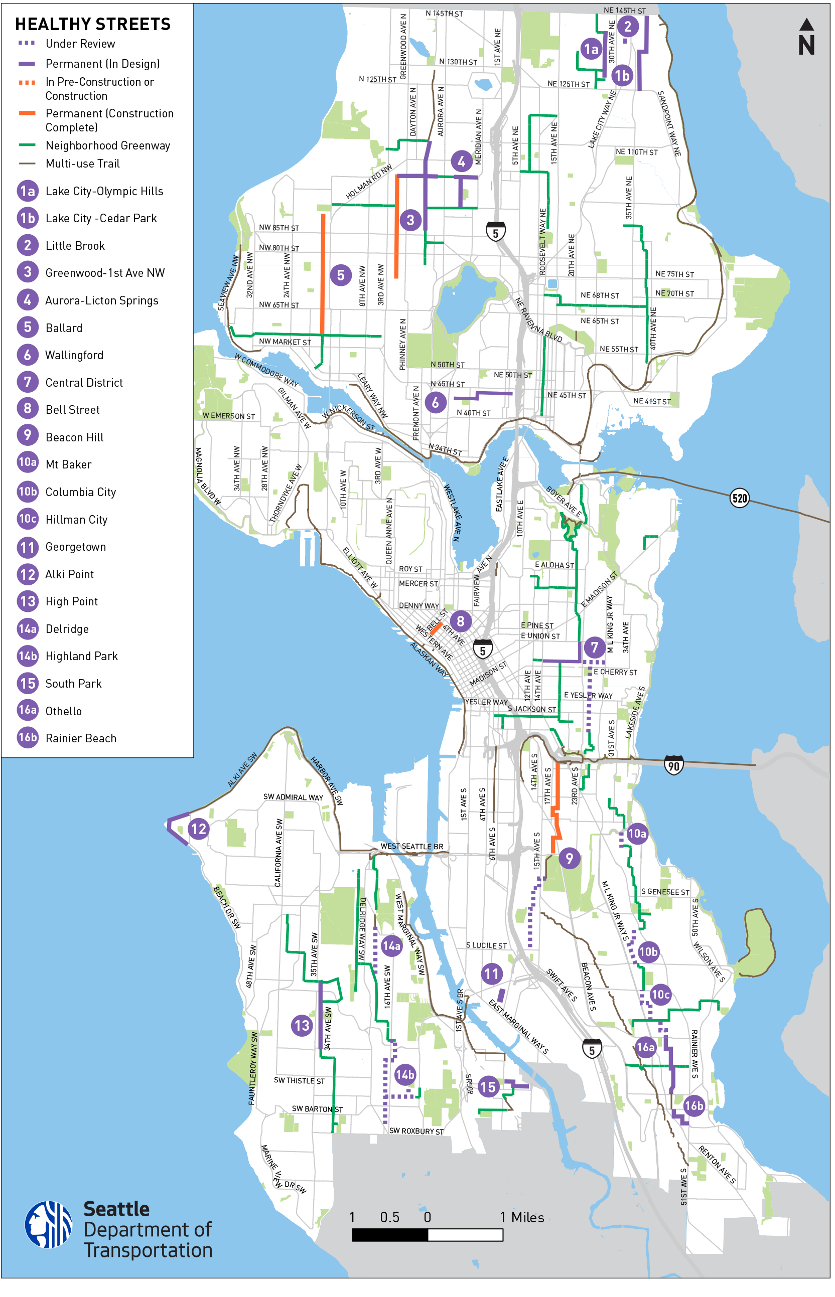 Citywide Map of Healthy Street Locations
