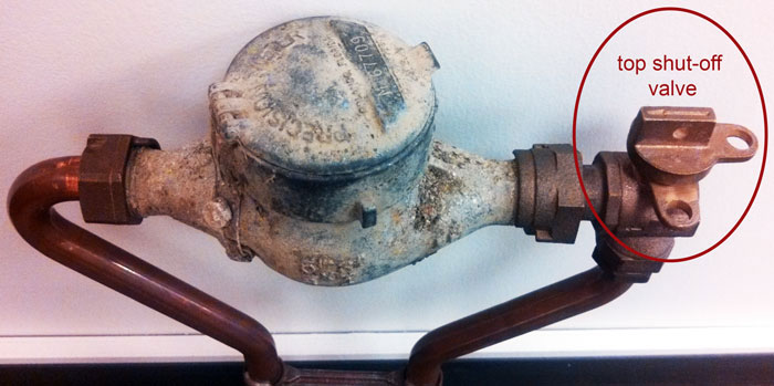 Photo of a shutoff valve