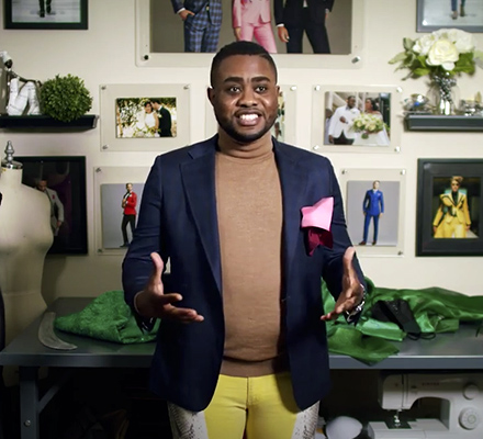 Fashion designer Gustavo Apiti taps heritage to go bright & bold