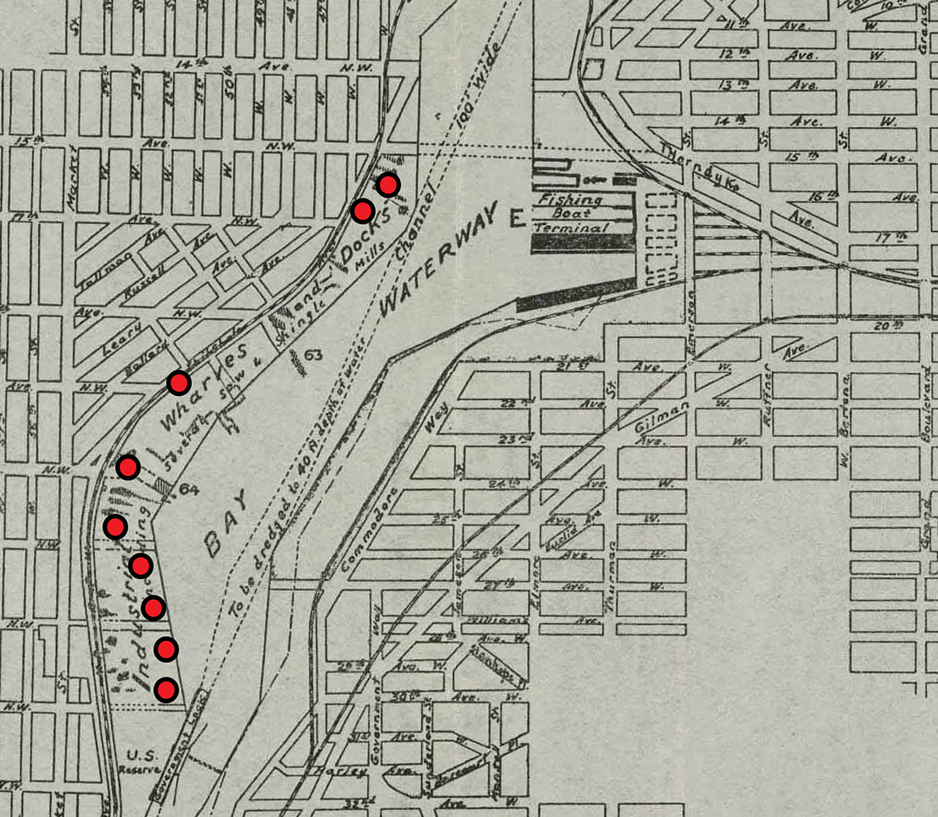 map of Salmon Bay