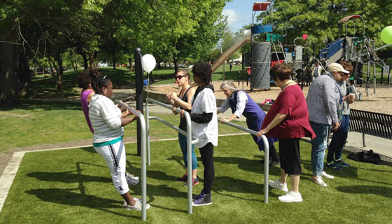 outdoor exercise equipment