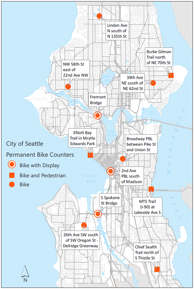 Bike Counters Transportation Seattle Gov