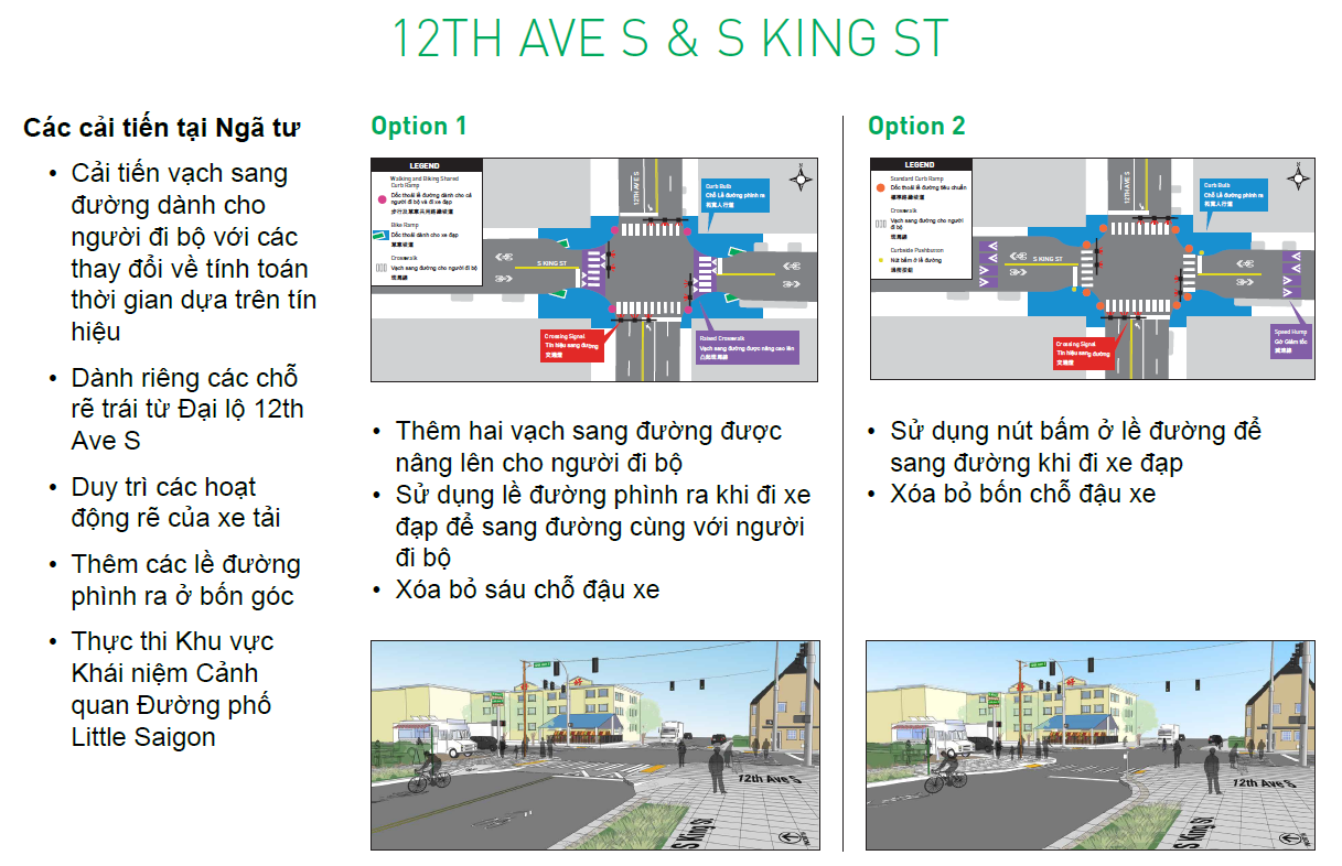 S King Street Neighborhood Greenway Tiếng Việt Transportation Seattle Gov