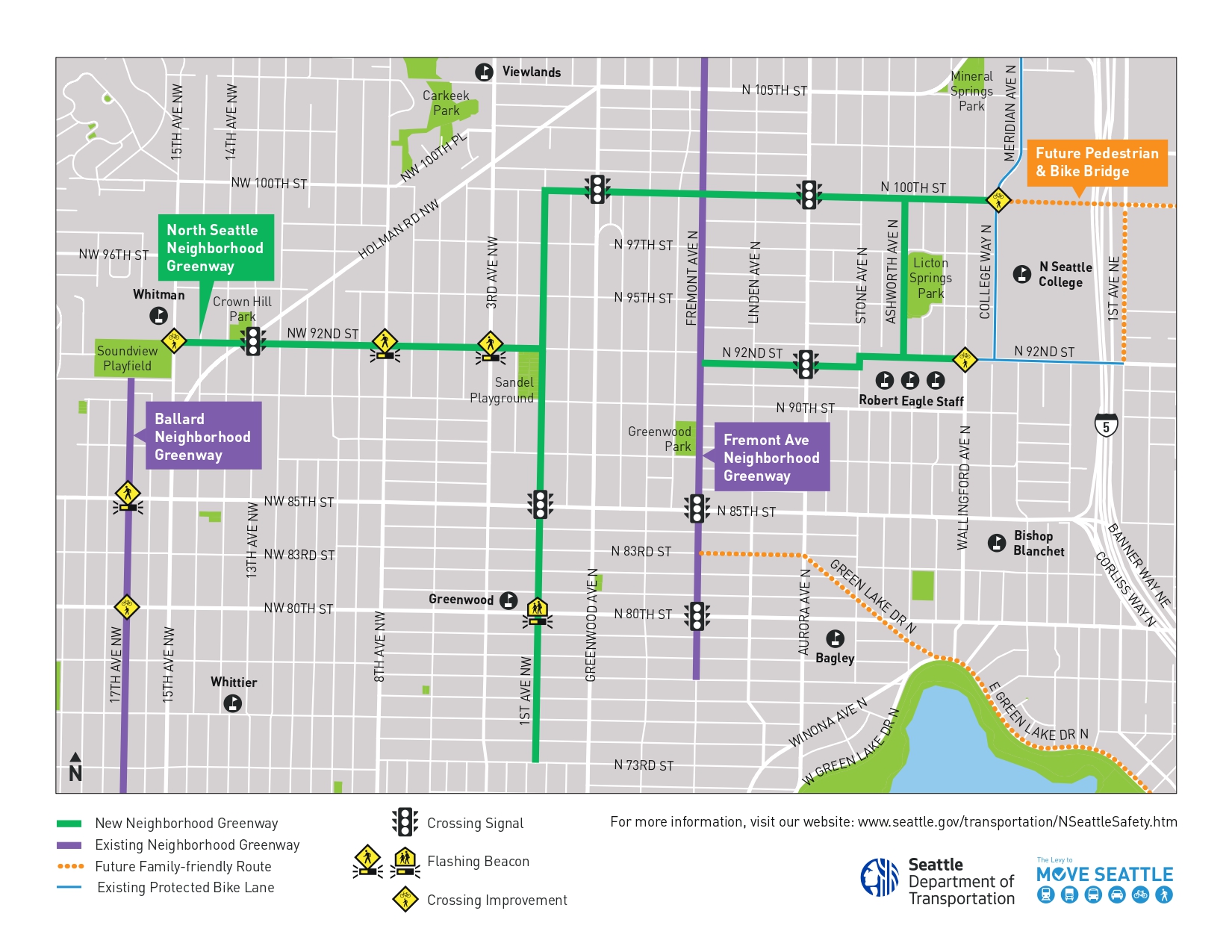 North Seattle Neighborhood Greenway Transportation Seattle Gov