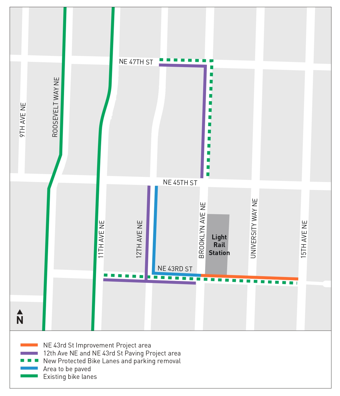 12th Ave Ne And Ne 43rd St Paving Project Transportation Seattle Gov