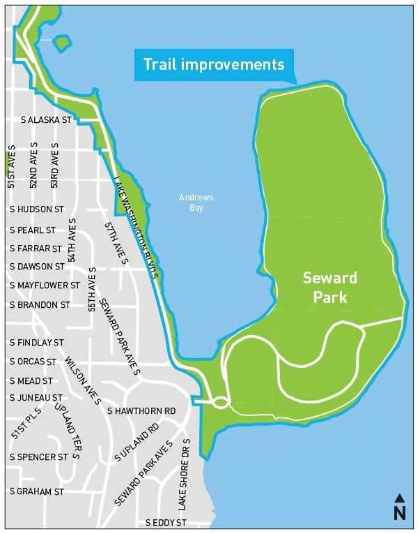 Seward Park Trail Map