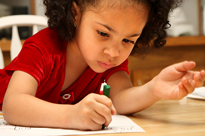 Girl drawing