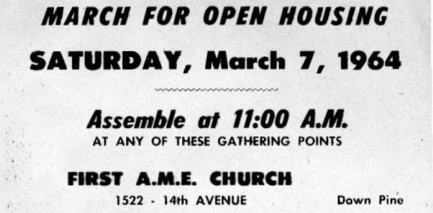 open housing march flyer