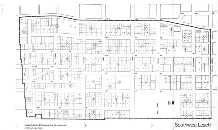 Southwest Leschi map