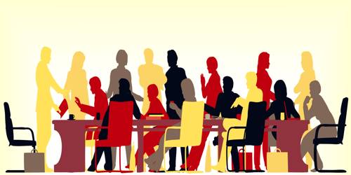 Stock Image of Commission Meeting Stock Image of Commission Meeting