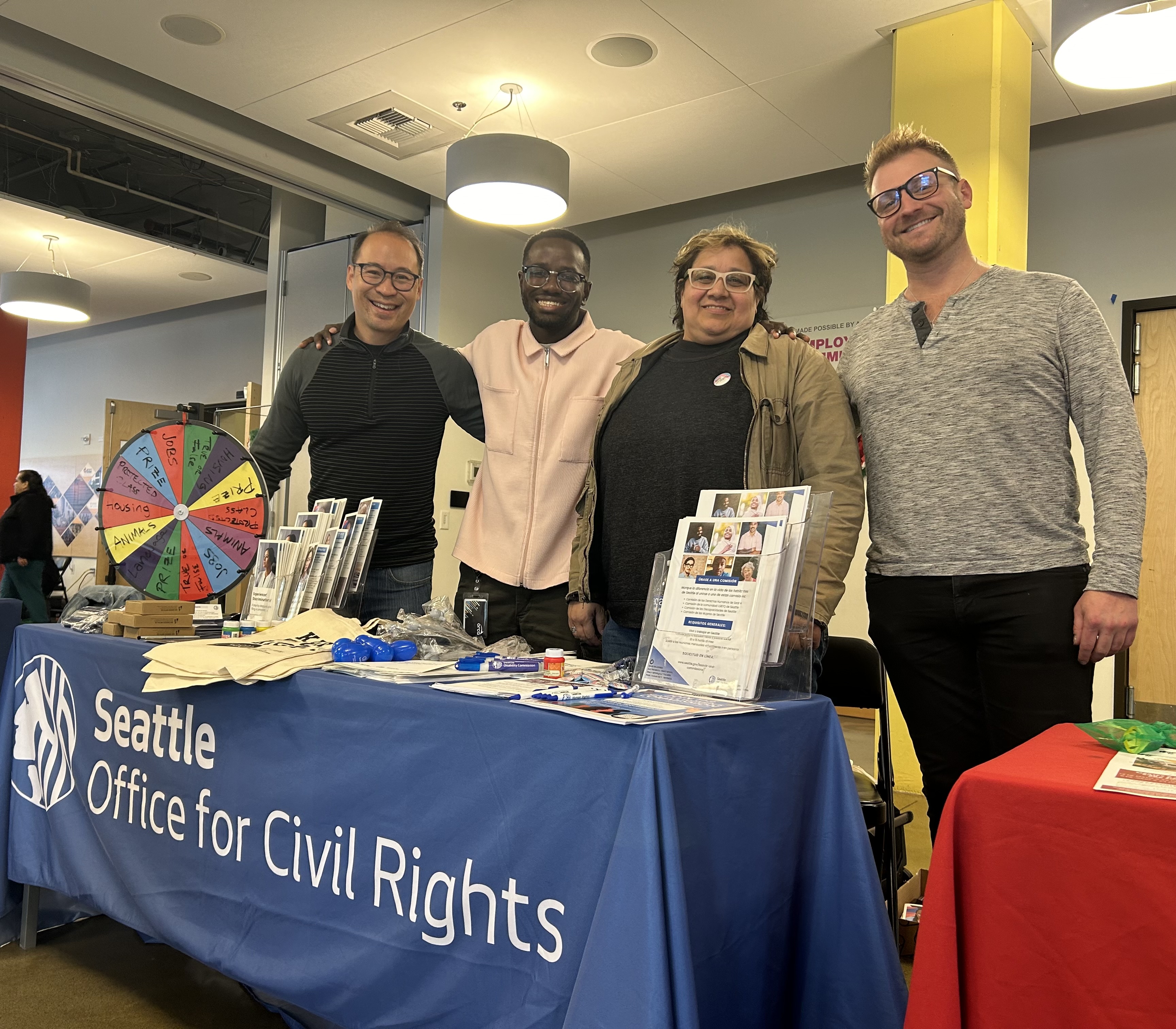 SOCR staff and commissioners tabling at a community event.
