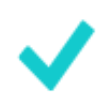 Lightest green check mark