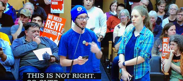 Rallying for rent control