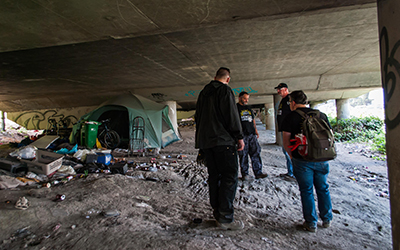 homeless encampment in Seattle