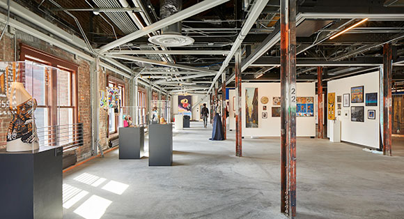 Gallery inside ARTS at King Street Station