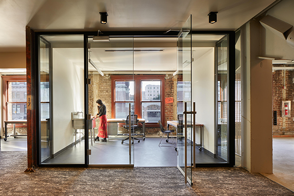 Artist studio at ARTS at King Street Station