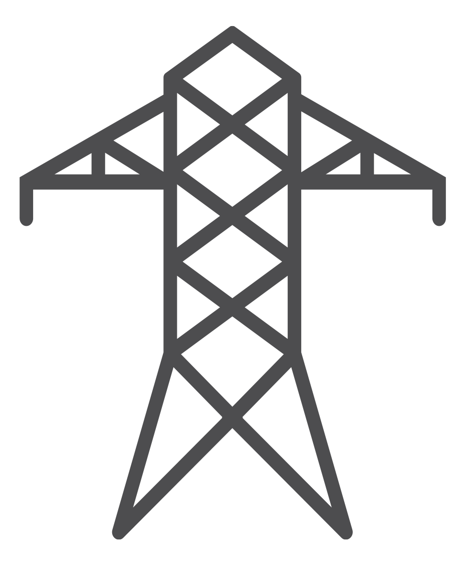 Graphic of a transmission tower