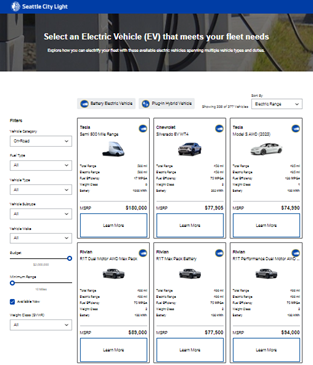 Explore Electric Fleet Vehicles Thumbnail Image