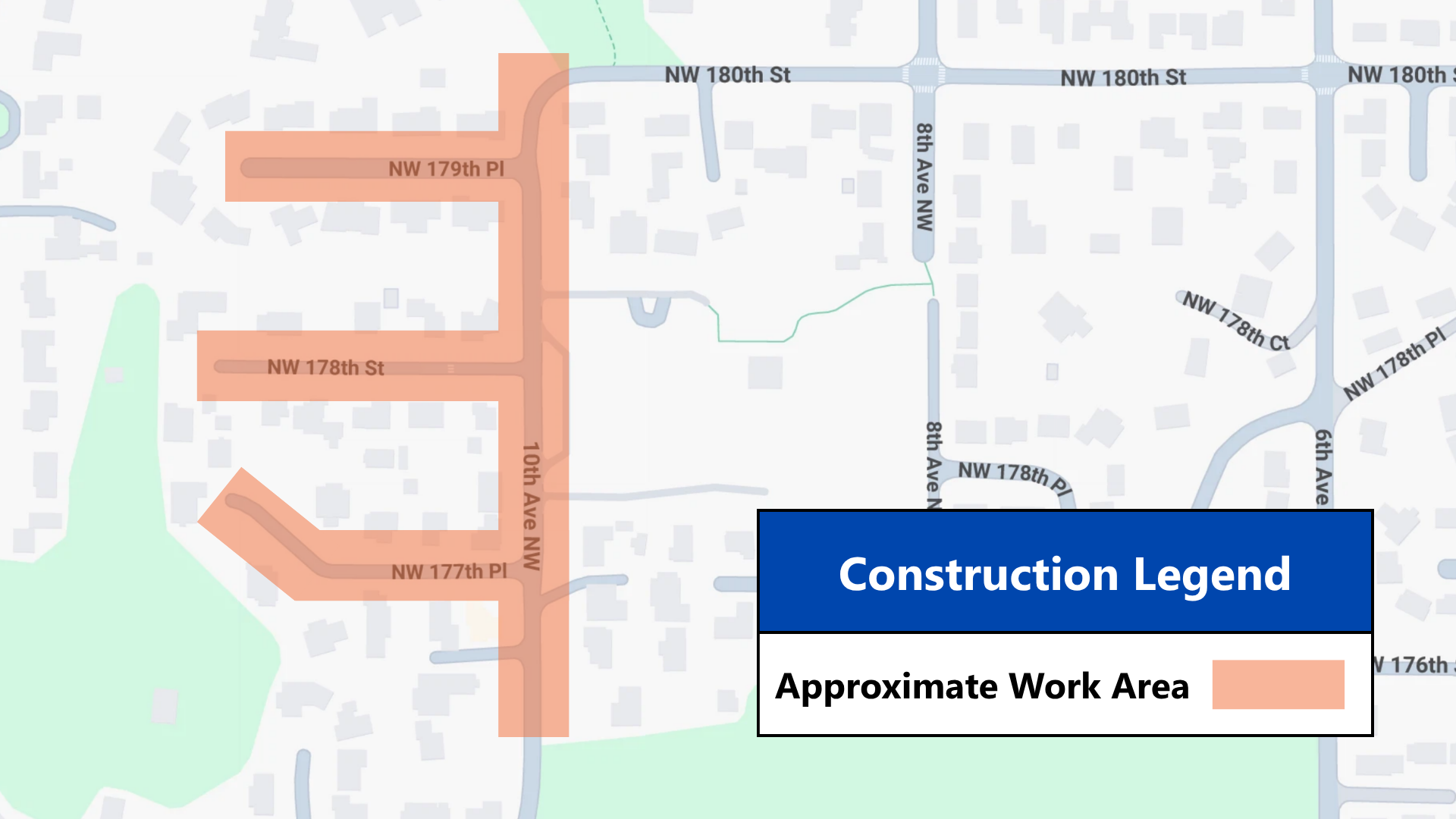 Shoreline Innis Arden Cable Replacement Construction Project Map