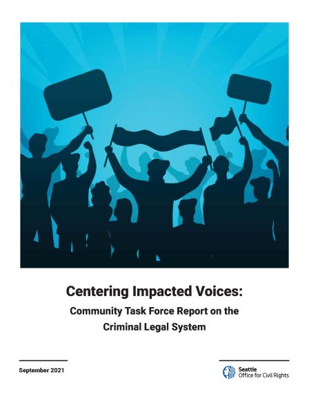 Cover image for Criminal Legal System Task Force Report. 