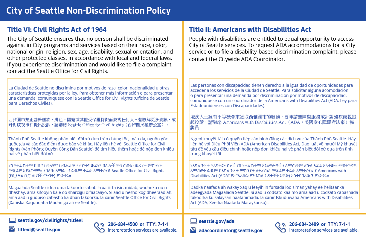 Title VI Non-Discrimination Policy
