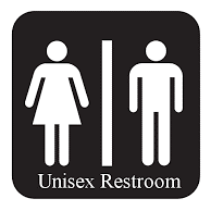 Example sign for all-gender restroom