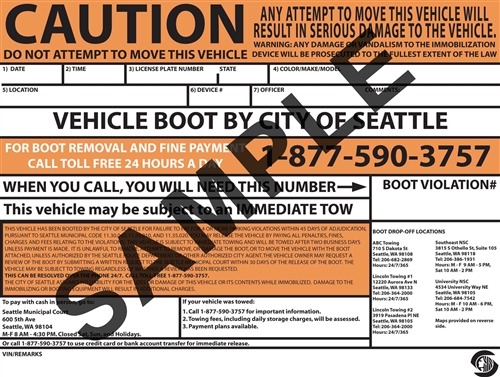 Sample boot violation