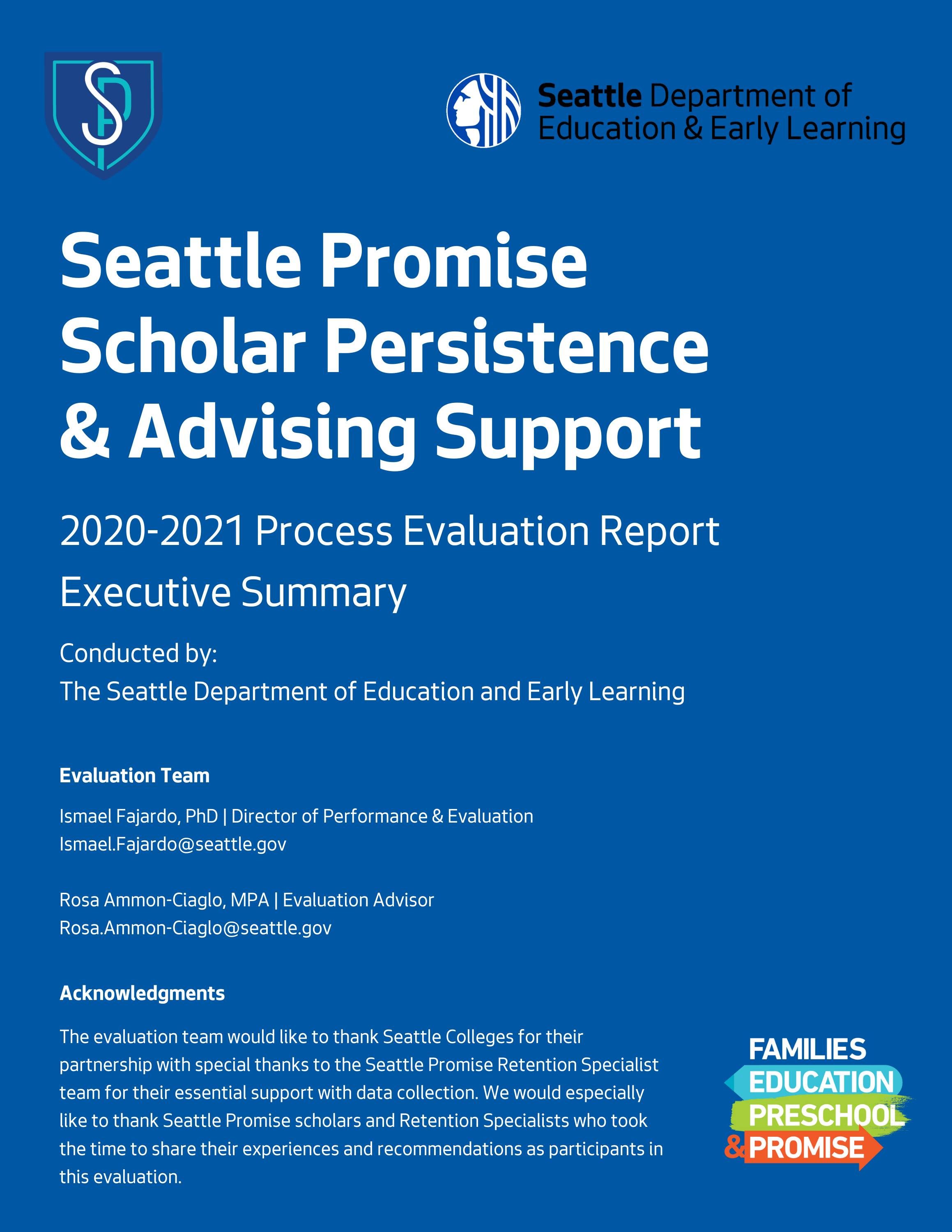 Seattle Promise Evaluation Report