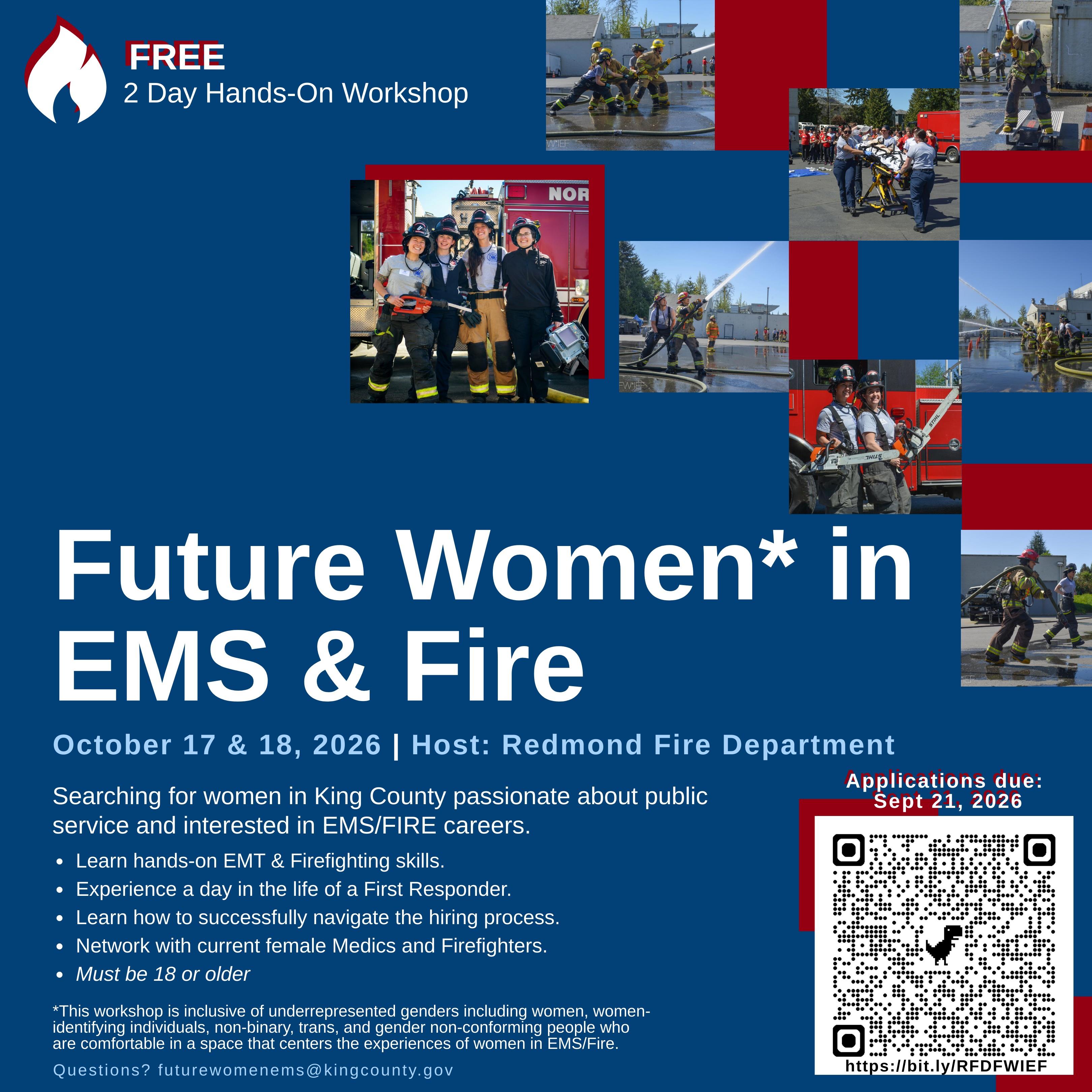 Future Women in Fire/EMS 2026 Flyer