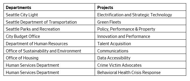 MOS Public Policy Fellows Projects