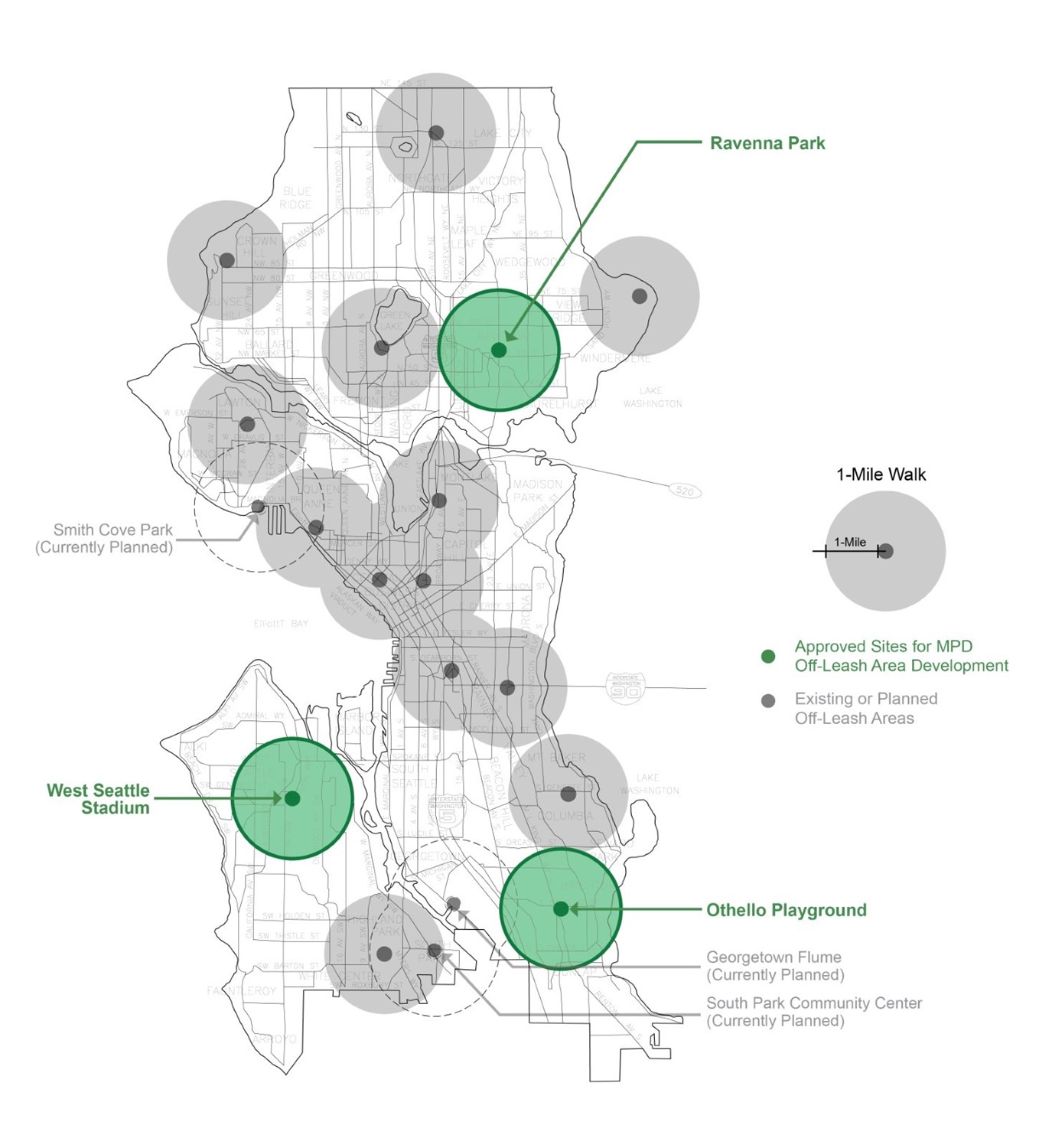 Off Leash Areas - System Map