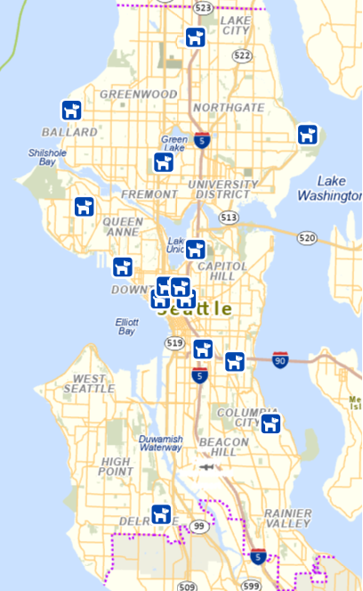 Click or tap to open this interactive GIS map of Dog Off Leash Areas in a new window.