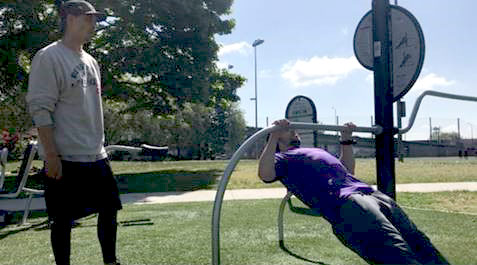 Parks with fitness equipment