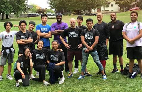 A group photo of Pilot Program Fitness Exercise Equipment users.