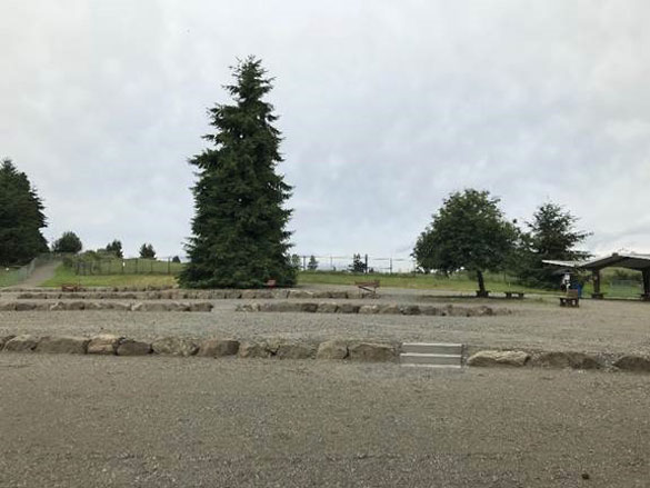 Photo shown here is the new terrace area near the picnic shelter.