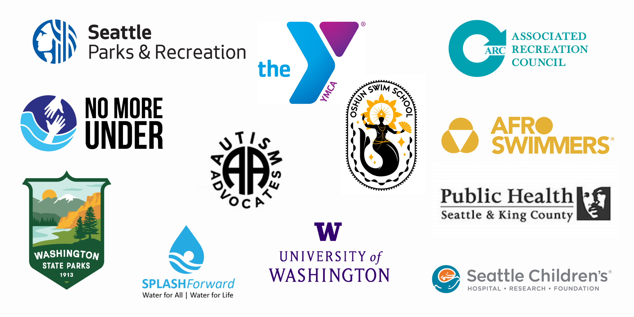 All Swim Seattle partner logos