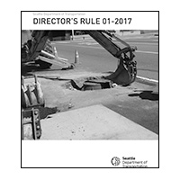 Right of Way Opening and Restoration Rule cover