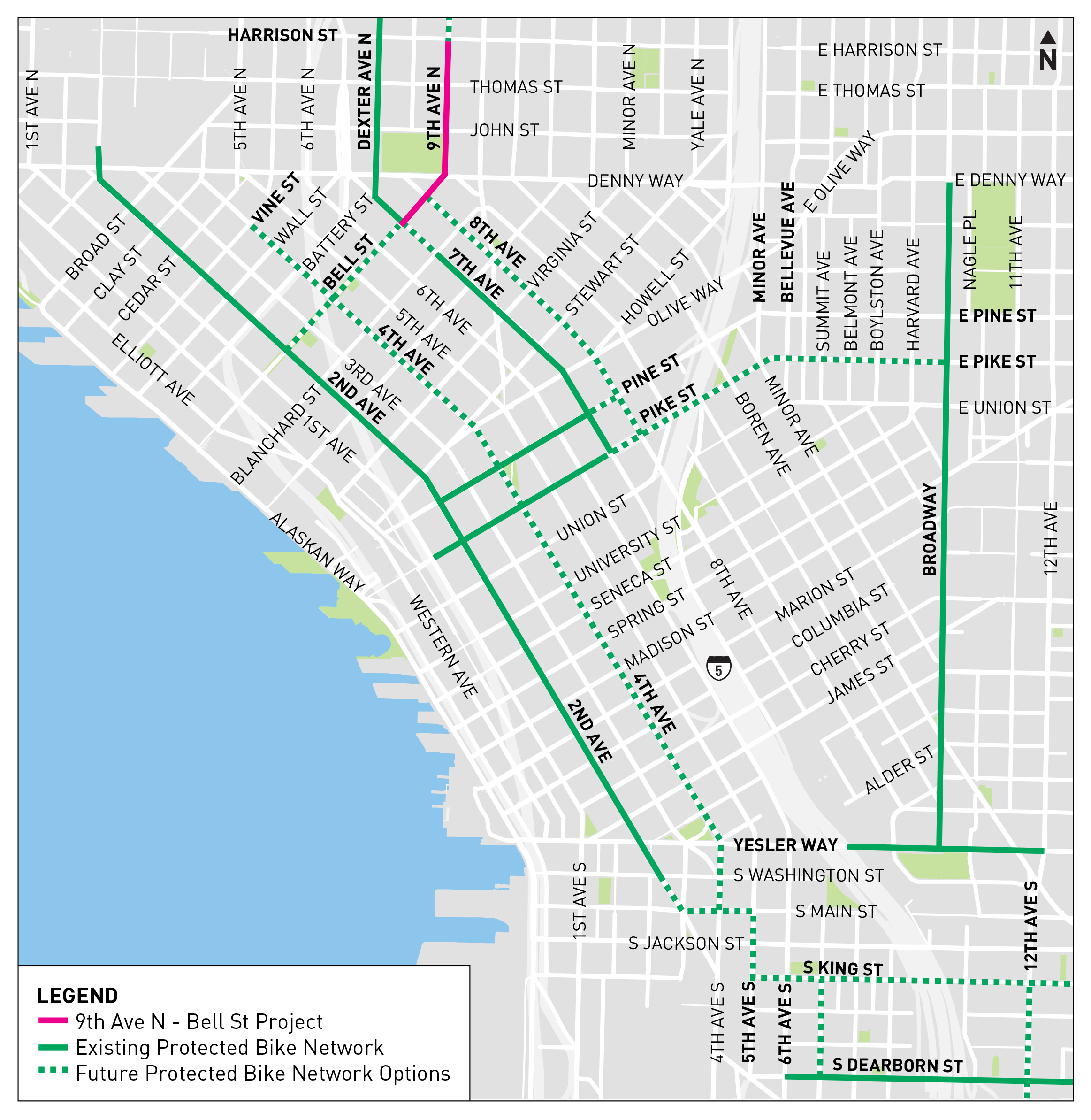 9th Ave N Mobility Improvements project context map