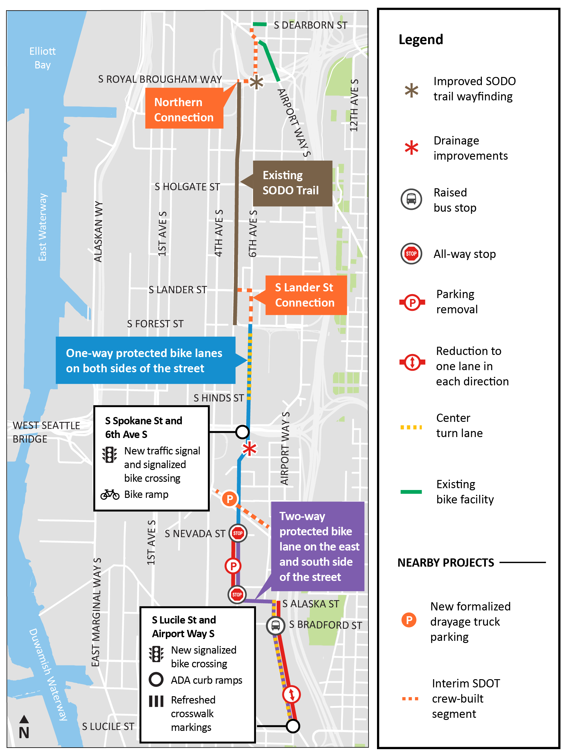 Georgetown to Downtown Project Map