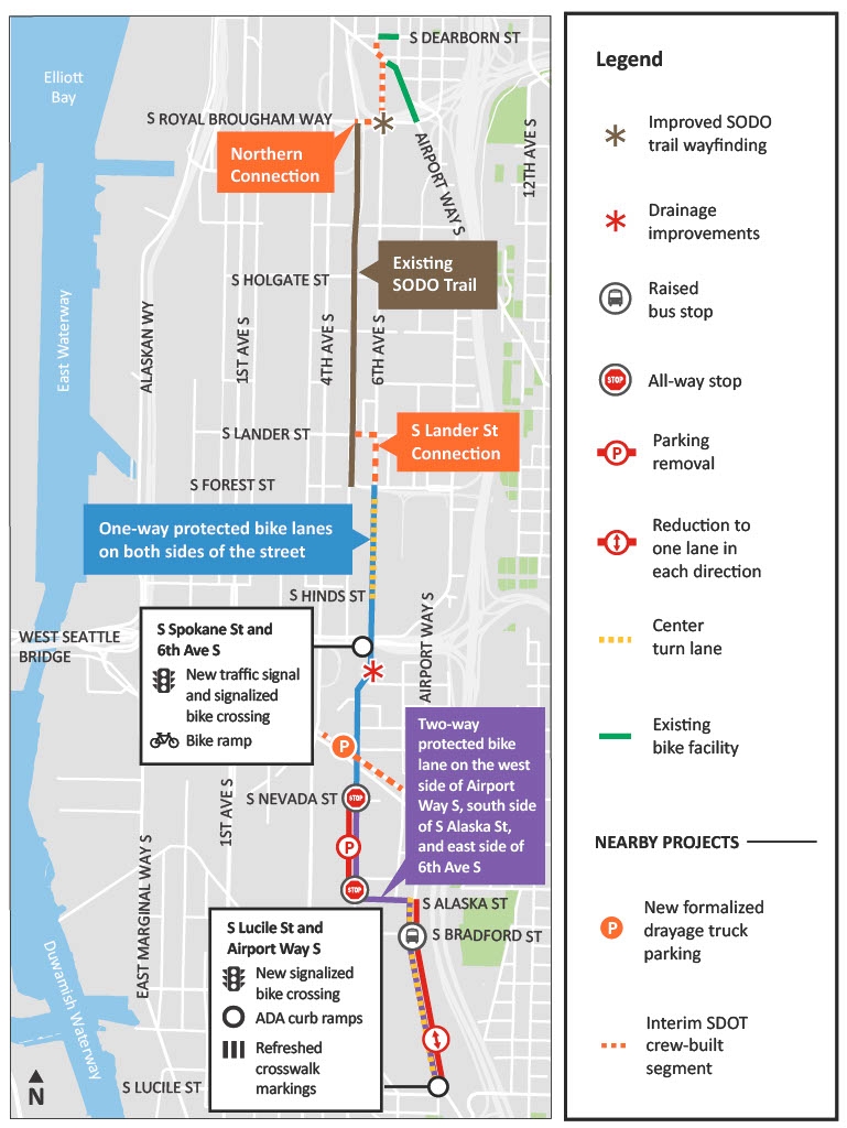 Georgetown to Downtown Project Map