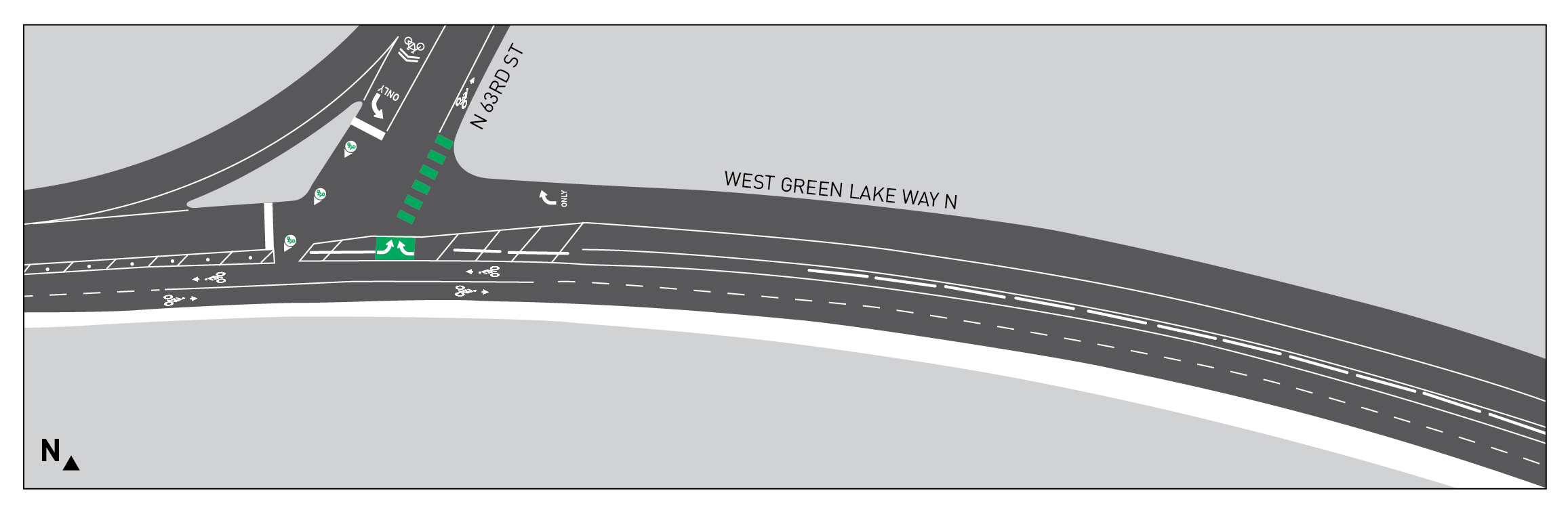 W Green Lake Way N & N 63rd St