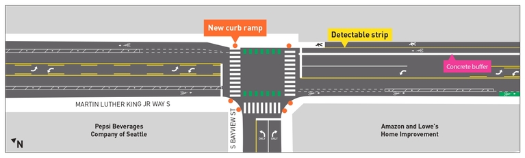MLK and Bayview Intersection Extended Diagram