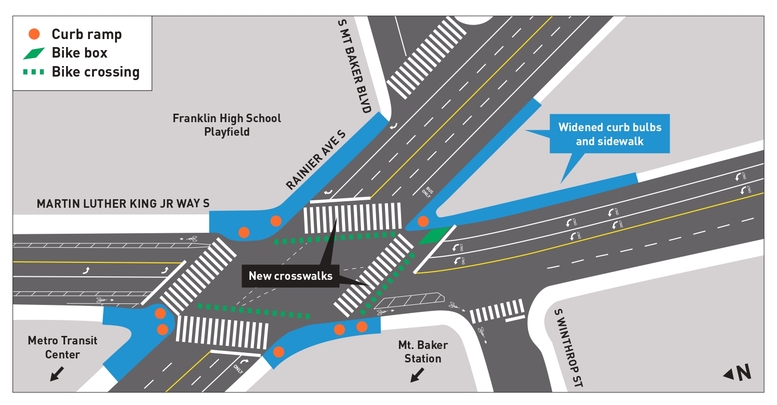 Rainier and MLK Intersection Diagram