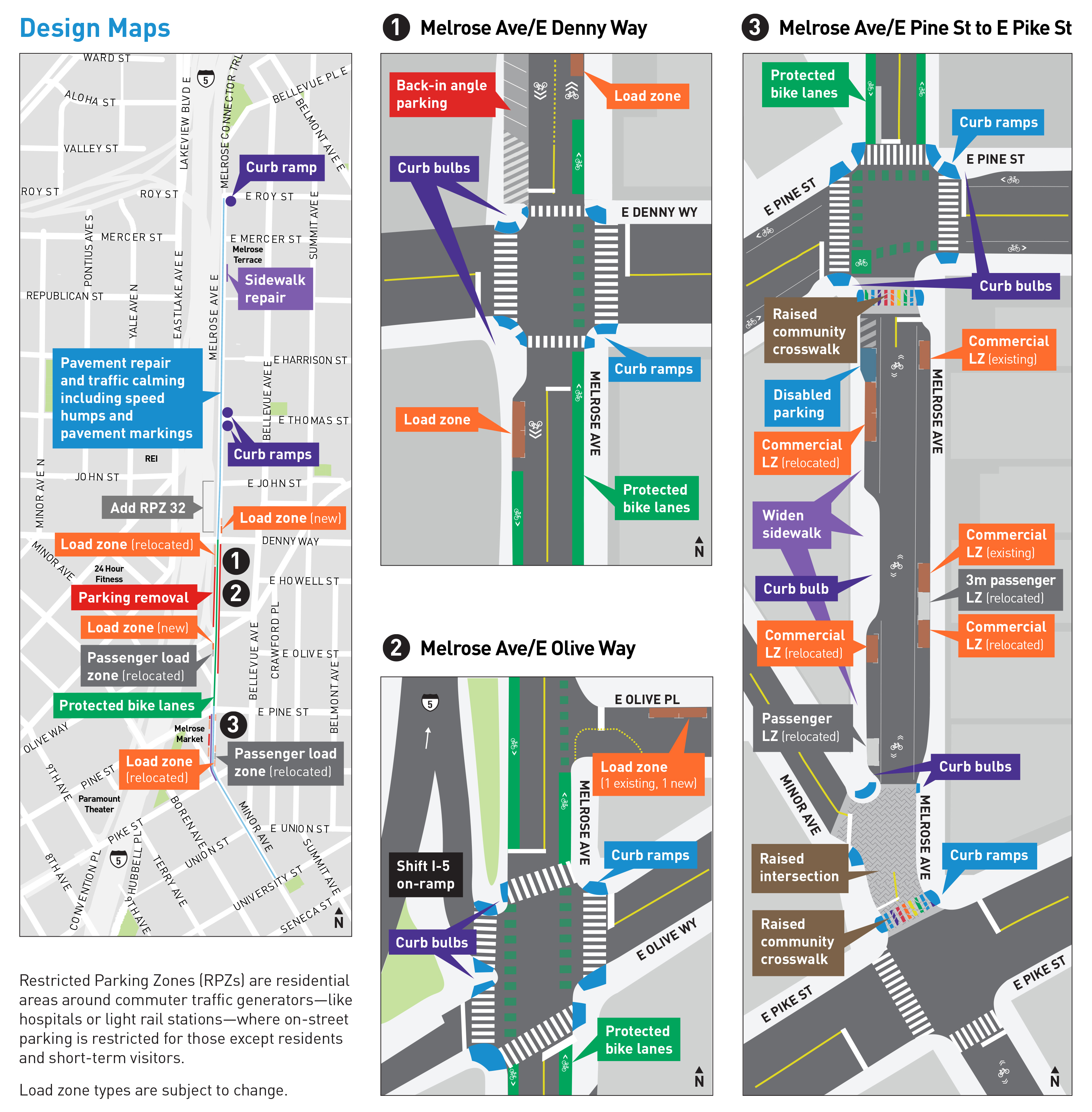 Melrose project design maps