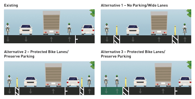 Lane design alternatives