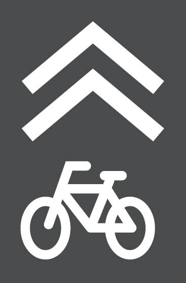 Example of a sharrow